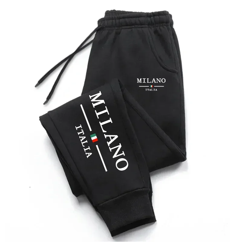 Street Fashion Of Milan - Milan Printed Mens Sweatpants Daily Casual