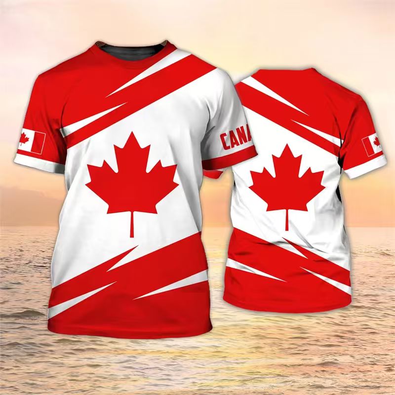 Street Fashion Guys - Canada Flag Soldier Camo Skull 3D