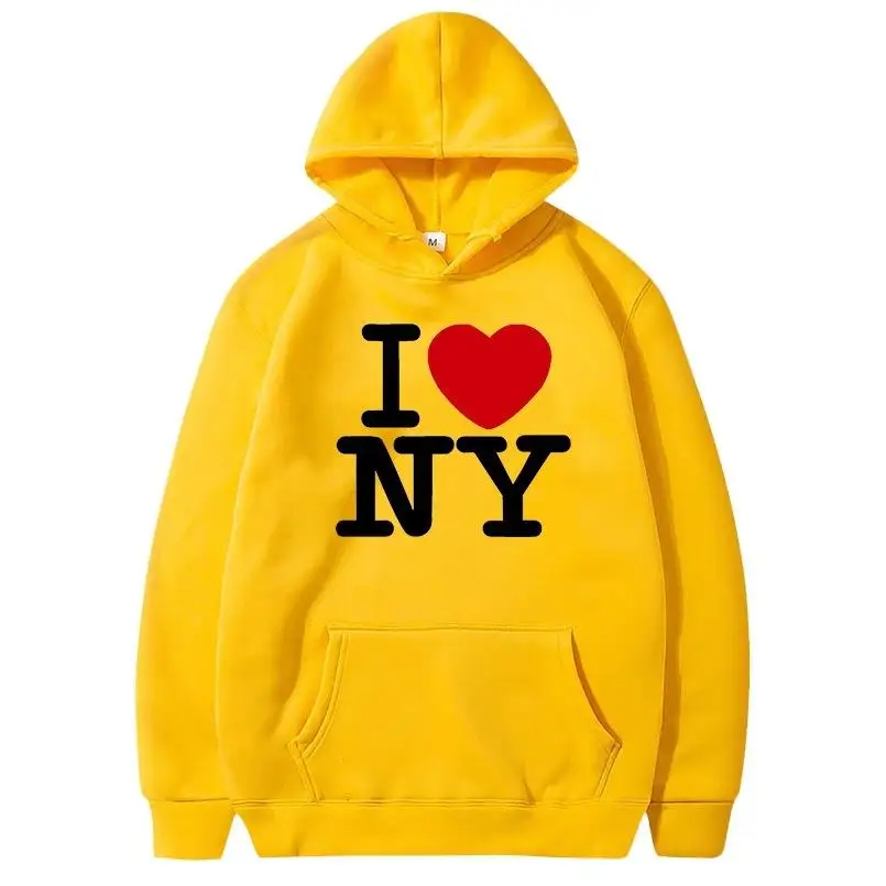 I Love New York Pritned Hoodie - Street Fashion Of New York บทวิจารณ์และราคา