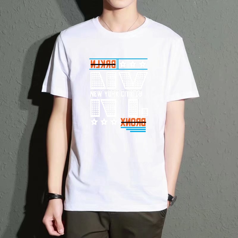 Men's Black Round-Neck Short-S - Street Fashion Of New York บทวิจารณ์และราคา