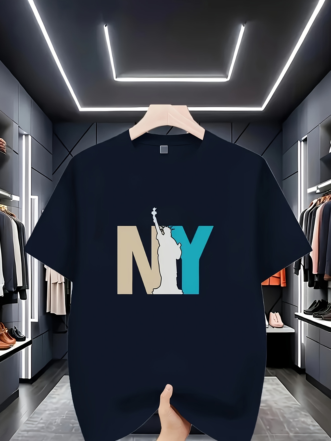 Printed T-Shirt - Orange and B - Street Fashion Of New York บทวิจารณ์และราคา