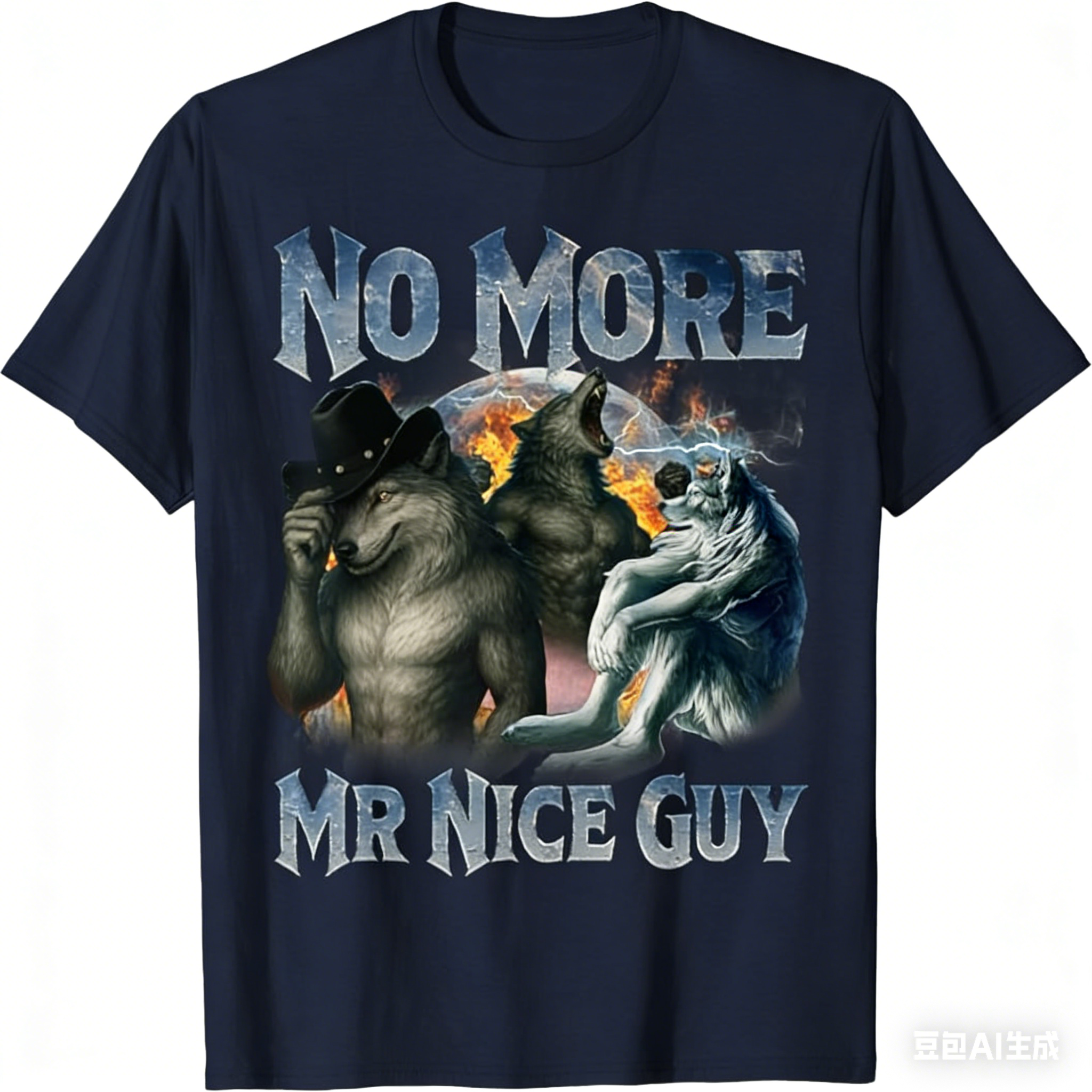 No More Mr Nice Guy Funny Alph - Street Fashion Guys บทวิจารณ์และราคา