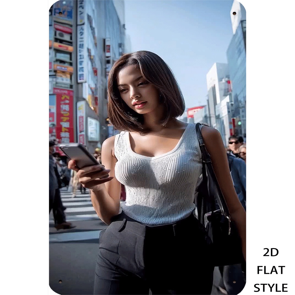 Retro Metal Tin Sign Urban Fas - Urban Street Fashion Photography บทวิจารณ์และราคา