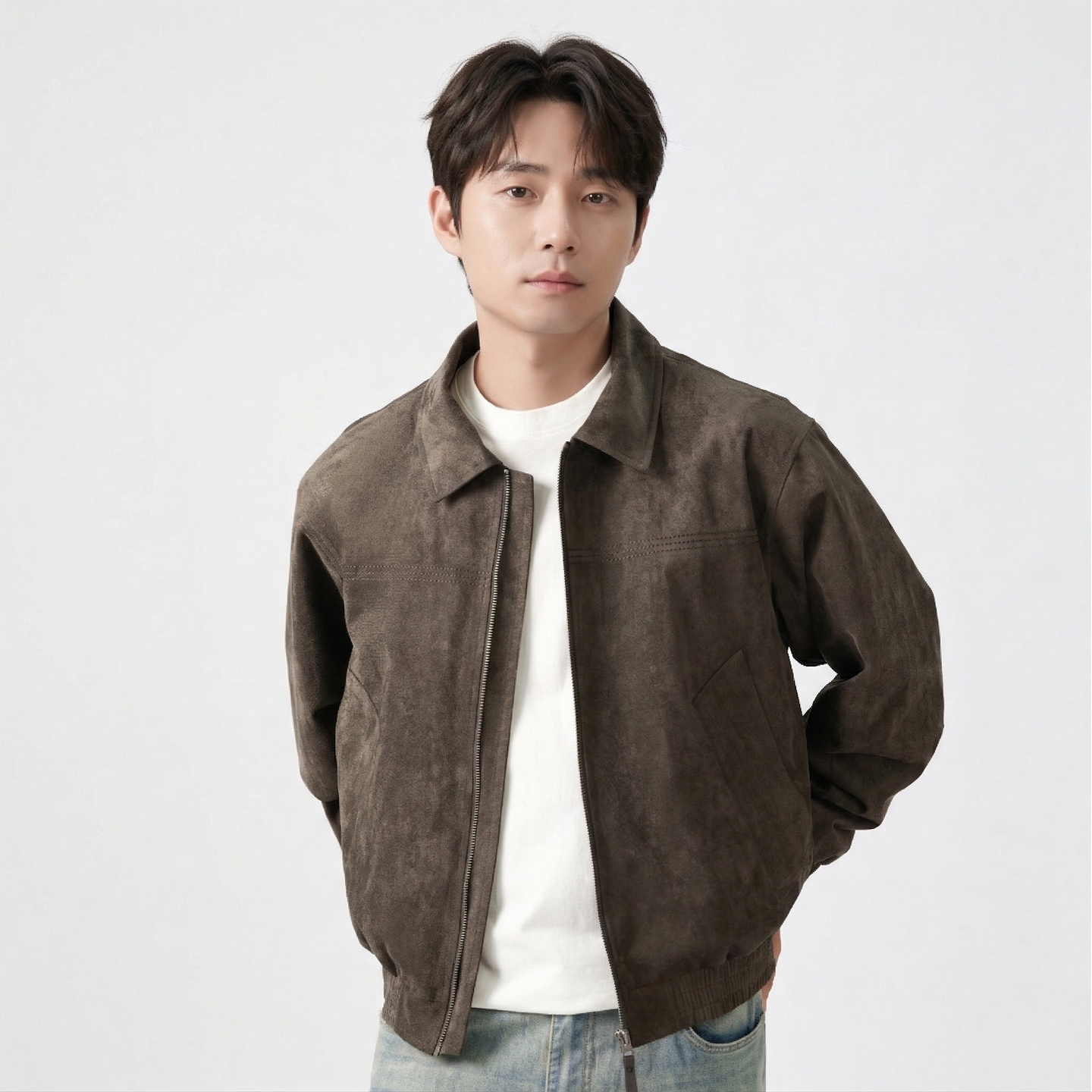 Men Cropped Boxy Minimalist Fa - Coach Jacket Bomber บทวิจารณ์และราคา