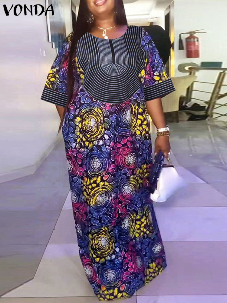 Plus Size Women Long Dress 202 - Street Fashion Plus Size บทวิจารณ์และราคา
