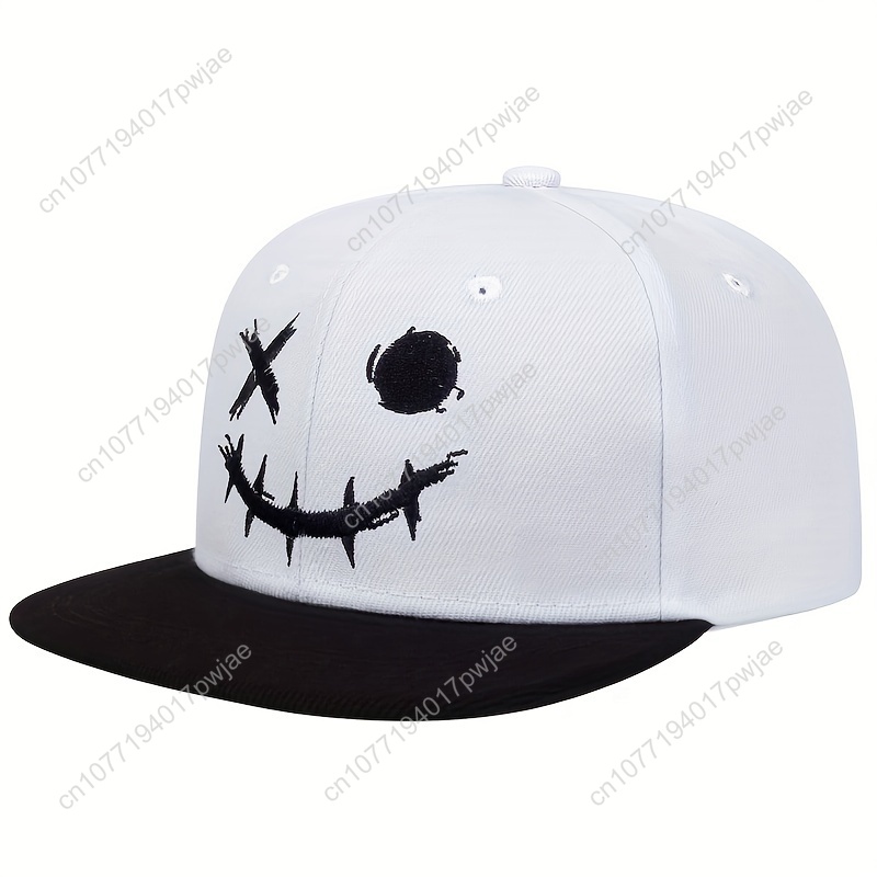 Men's Smile Face Hip Hop  - Baseball Cap Fitted บทวิจารณ์และราคา