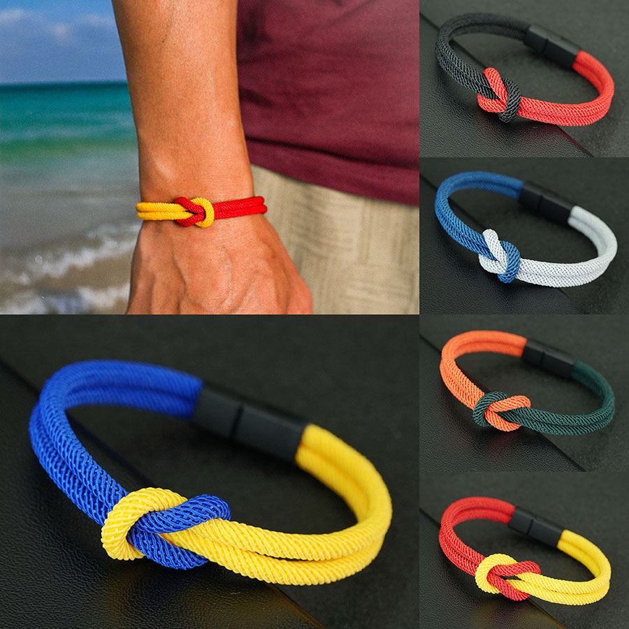 5 Styles Men Rope Bracelet Tru - Street Fashion Of Milan บทวิจารณ์และราคา