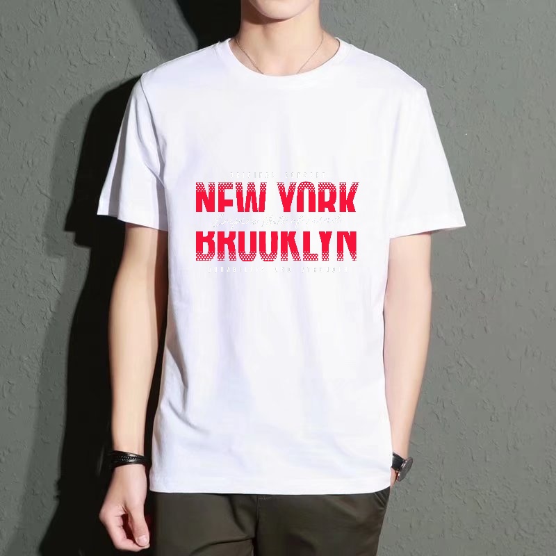 Men's Black Round-Neck Short-S - Street Fashion Of New York บทวิจารณ์และราคา