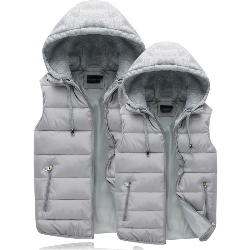 Down Cotton Padded Jacket Hooo - Puffer Vest Padded บทวิจารณ์และราคา