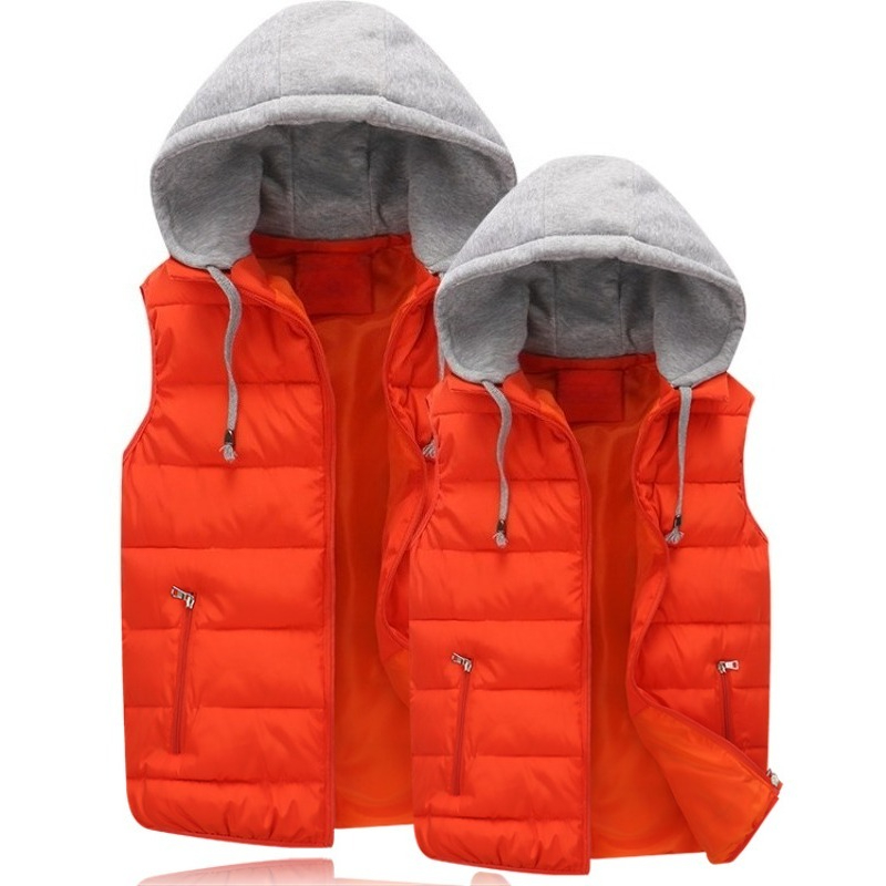 Down Cotton Padded Jacket Hooo - Puffer Vest Padded บทวิจารณ์และราคา