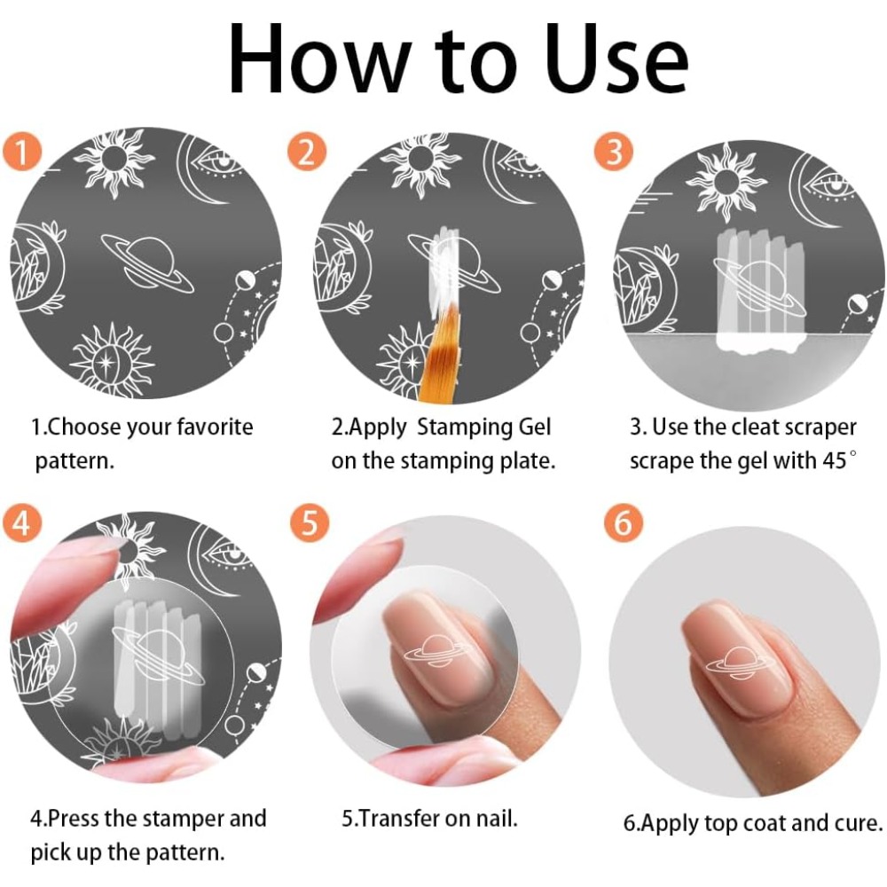 3pcs Texture Nail Stamping Pla - Camo Pattern Set บทวิจารณ์และราคา