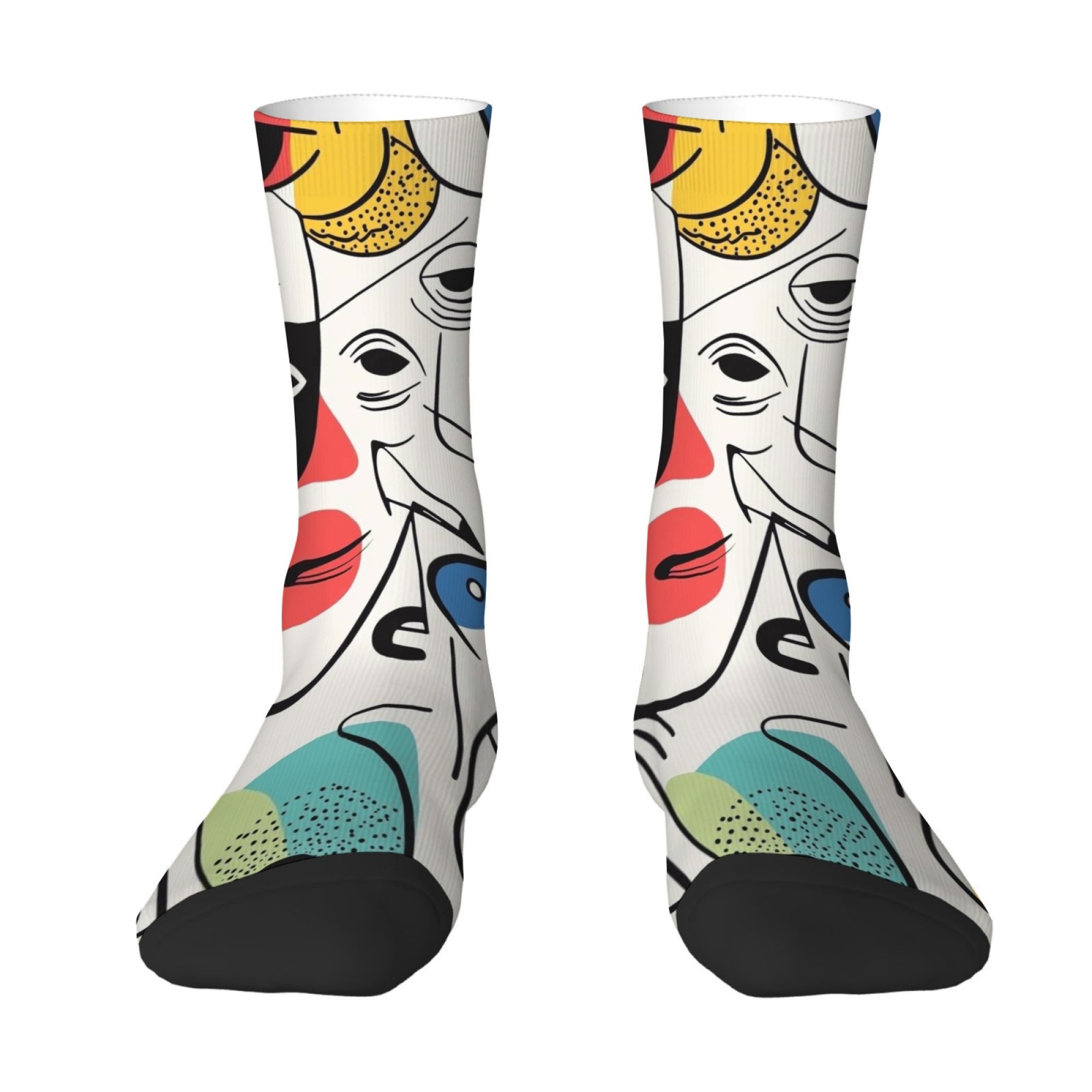 Picasso-style Abstract Print M - Street Fashion Style Youtube บทวิจารณ์และราคา