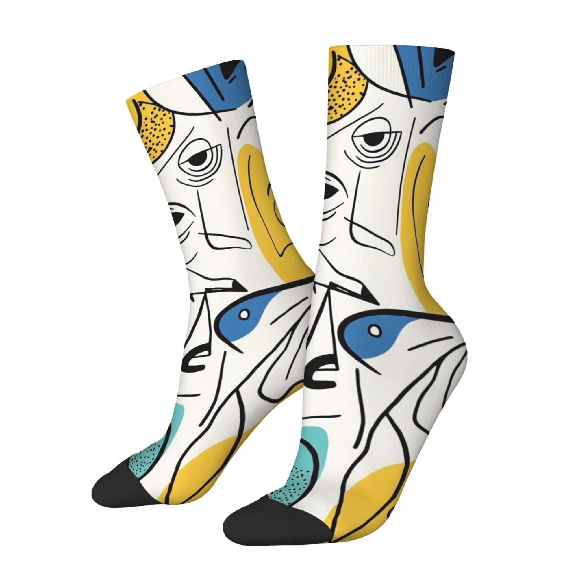 Picasso-style Abstract Print M - Street Fashion Style Youtube บทวิจารณ์และราคา