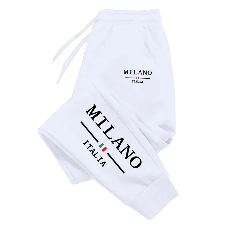 Milan Printed Mens Sweatpants  - Street Fashion Of Milan บทวิจารณ์และราคา