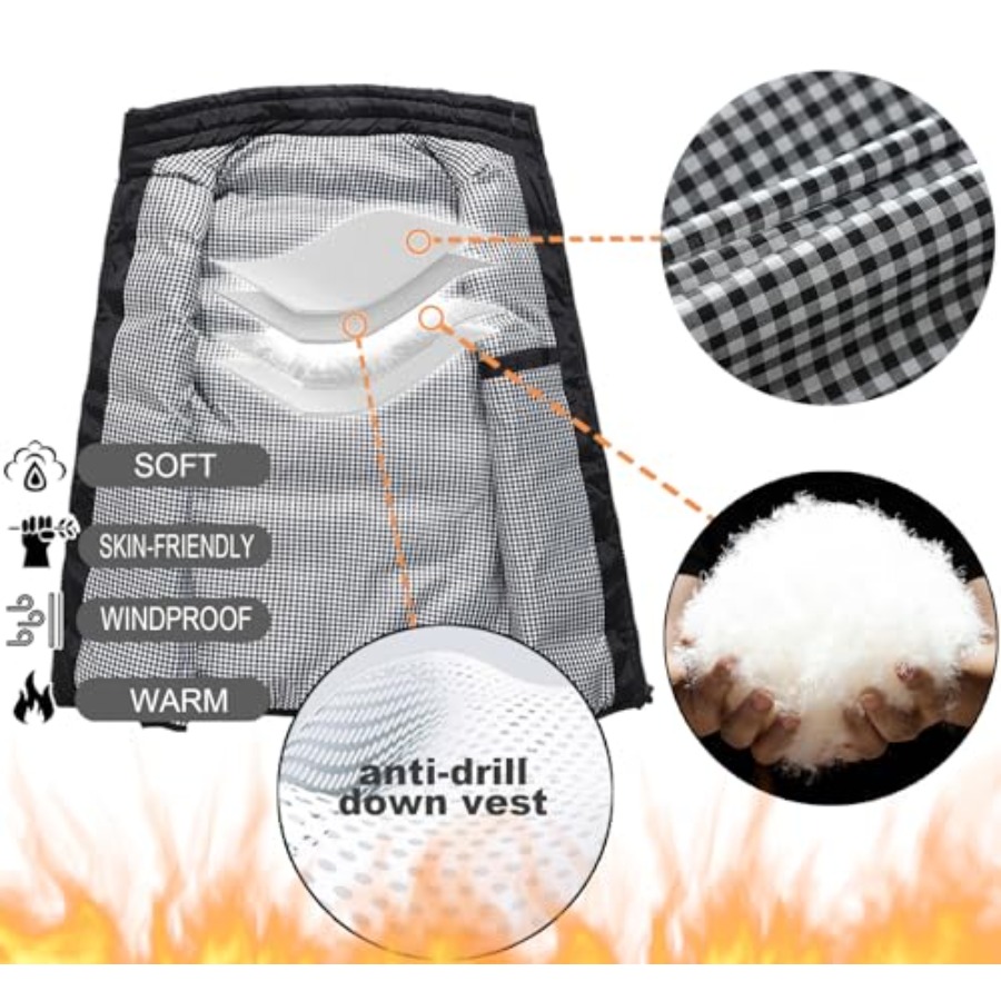 XinYangNi Mens Puffer Vest Qui - Puffer Vest Padded บทวิจารณ์และราคา