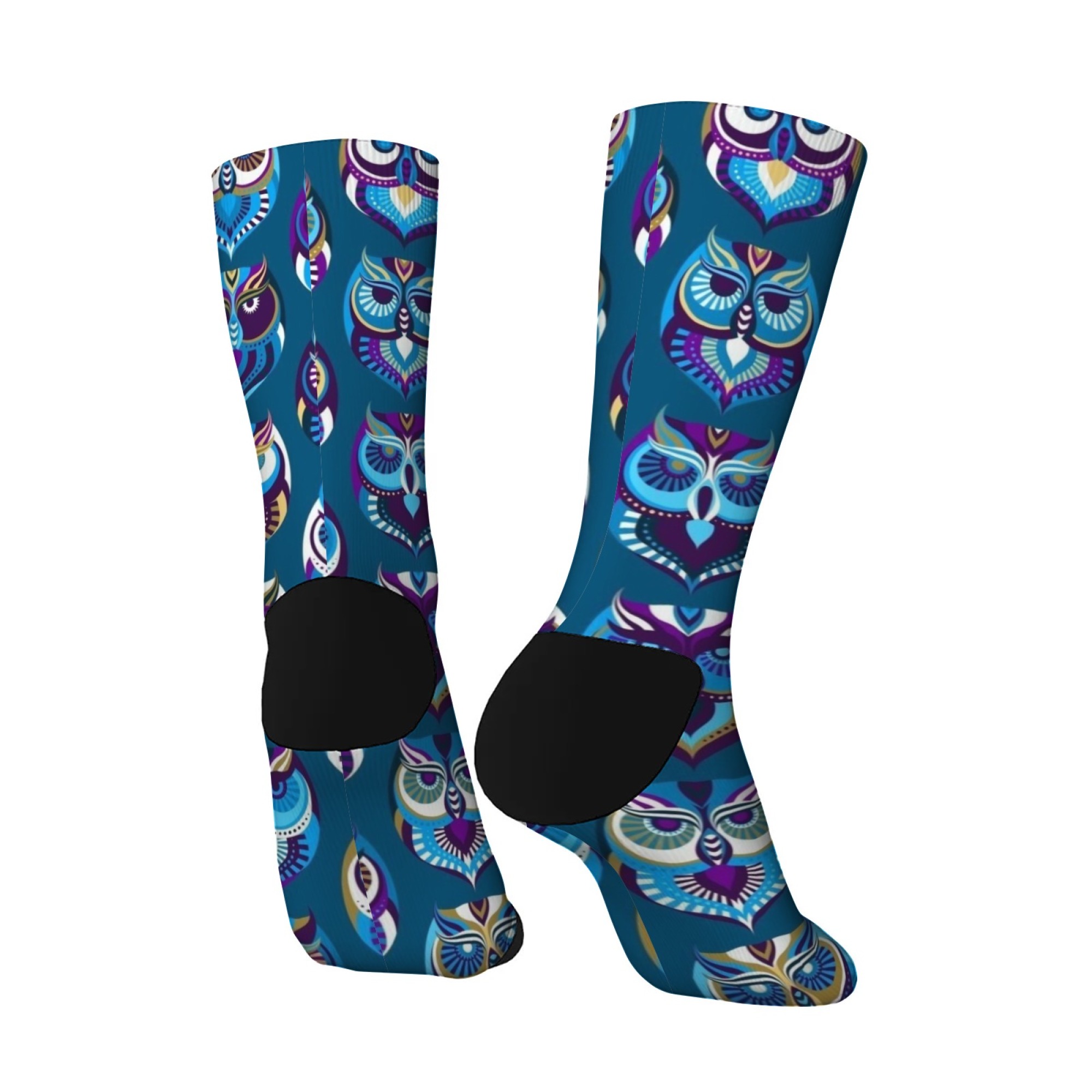 Ethnic Style Owl Print Socks A - Street Fashion Style Youtube บทวิจารณ์และราคา