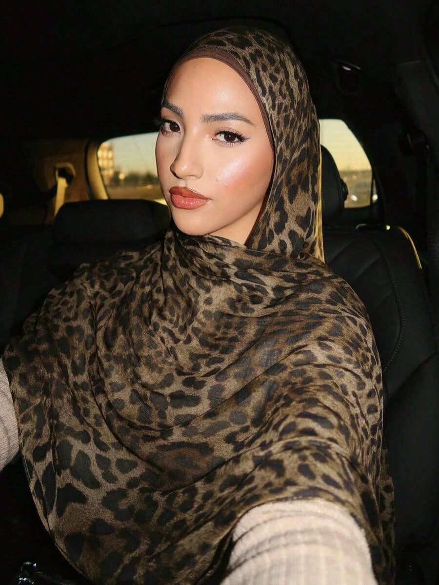1pc Women's Bohemian Style Leo - Street Fashion Hijab บทวิจารณ์และราคา
