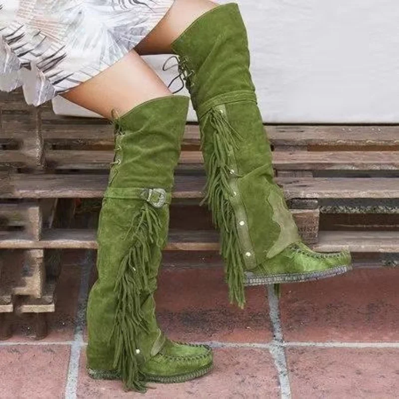 Fashion Bohemia Knee-length Wo - Girl Fashion Street บทวิจารณ์และราคา