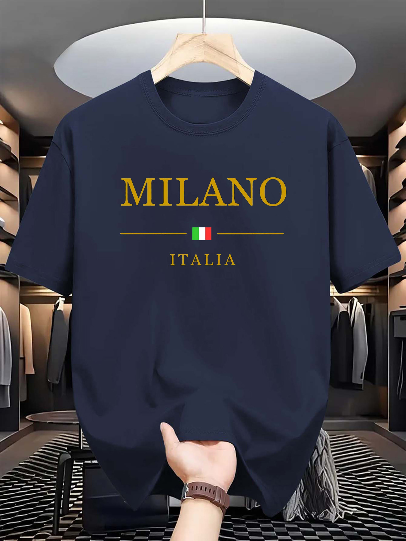 Italian Milan Print Men Women  - Street Fashion Of Milan บทวิจารณ์และราคา