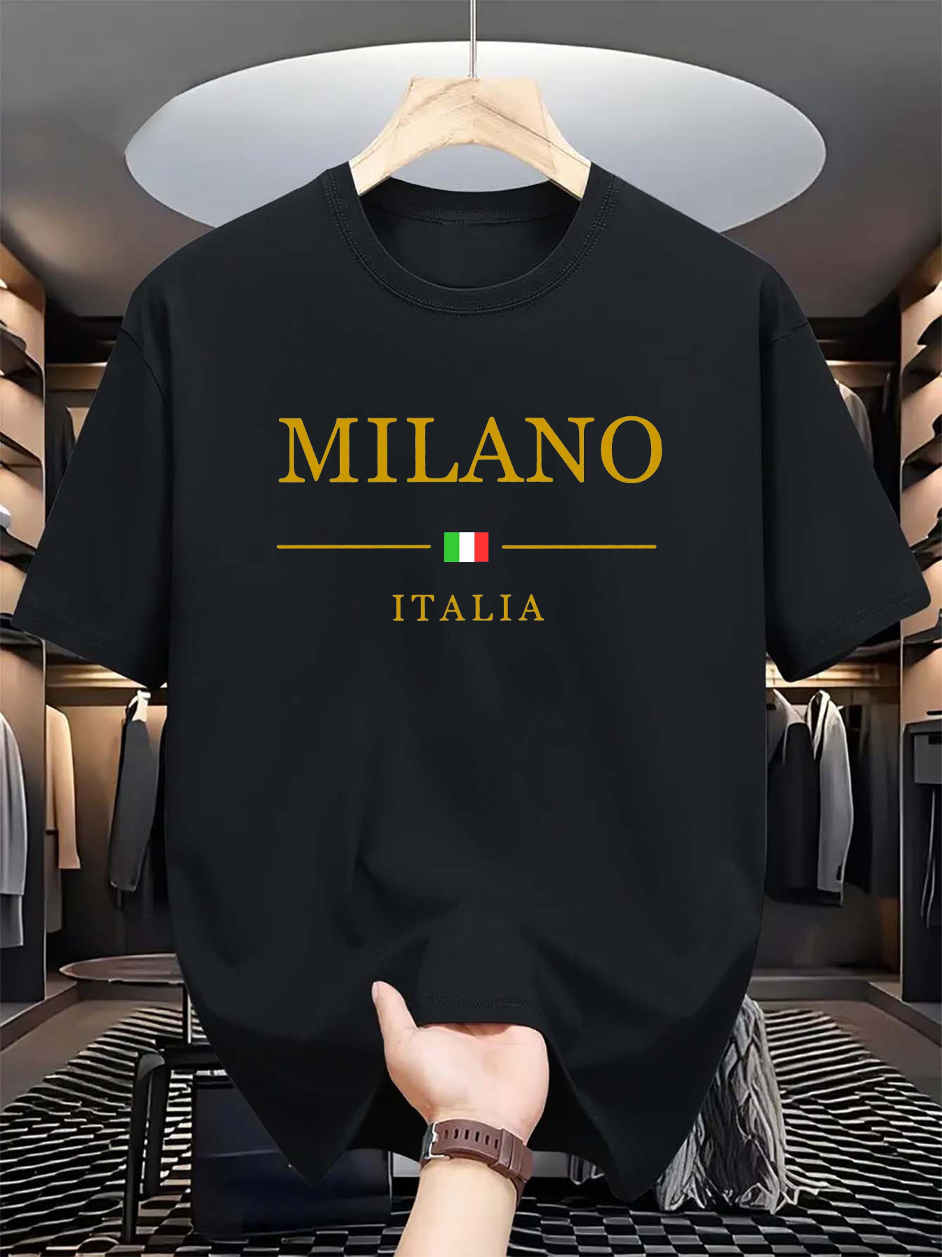 Italian Milan Print Men Women  - Street Fashion Of Milan บทวิจารณ์และราคา