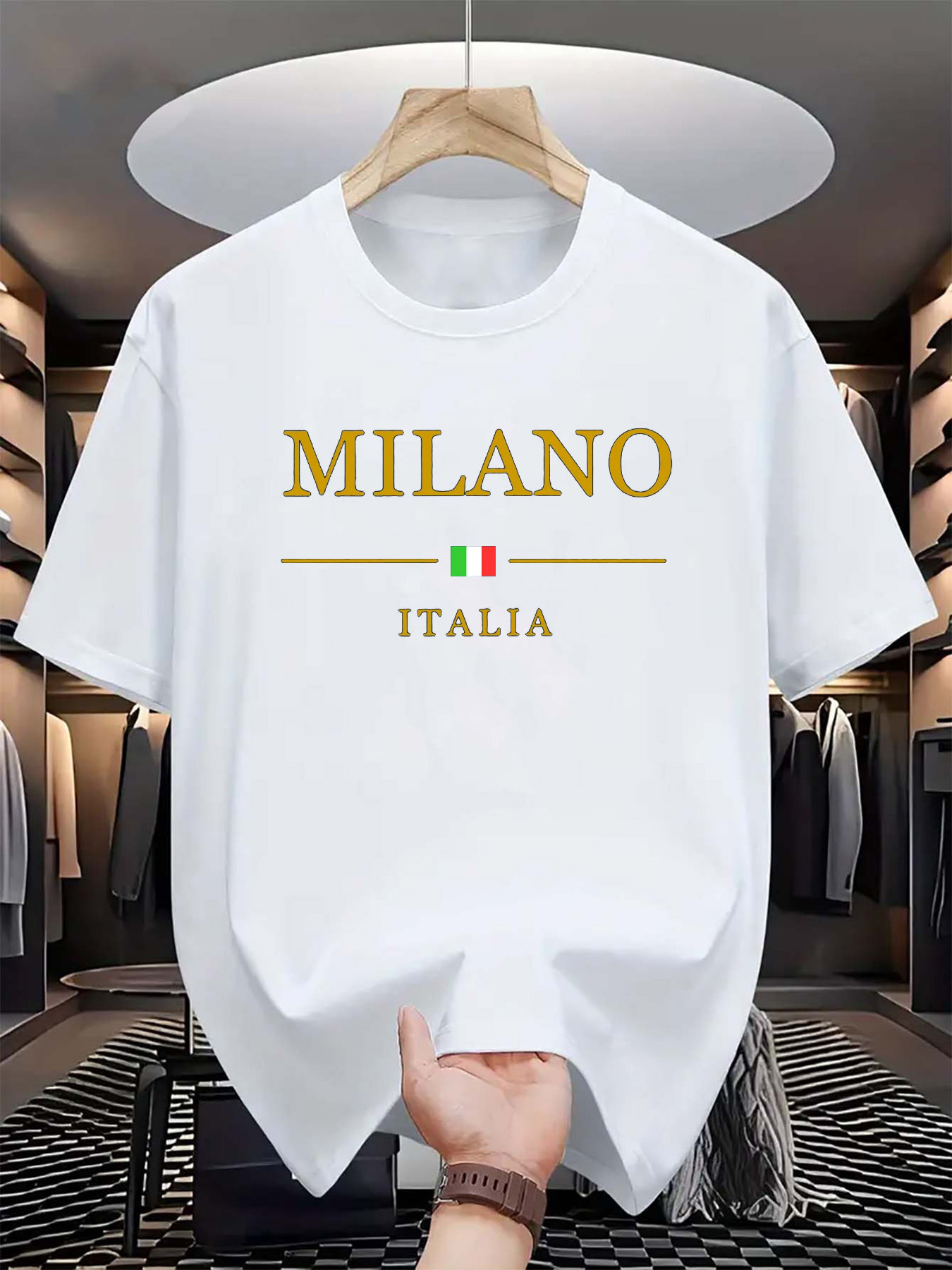 Italian Milan Print Men Women  - Street Fashion Of Milan บทวิจารณ์และราคา