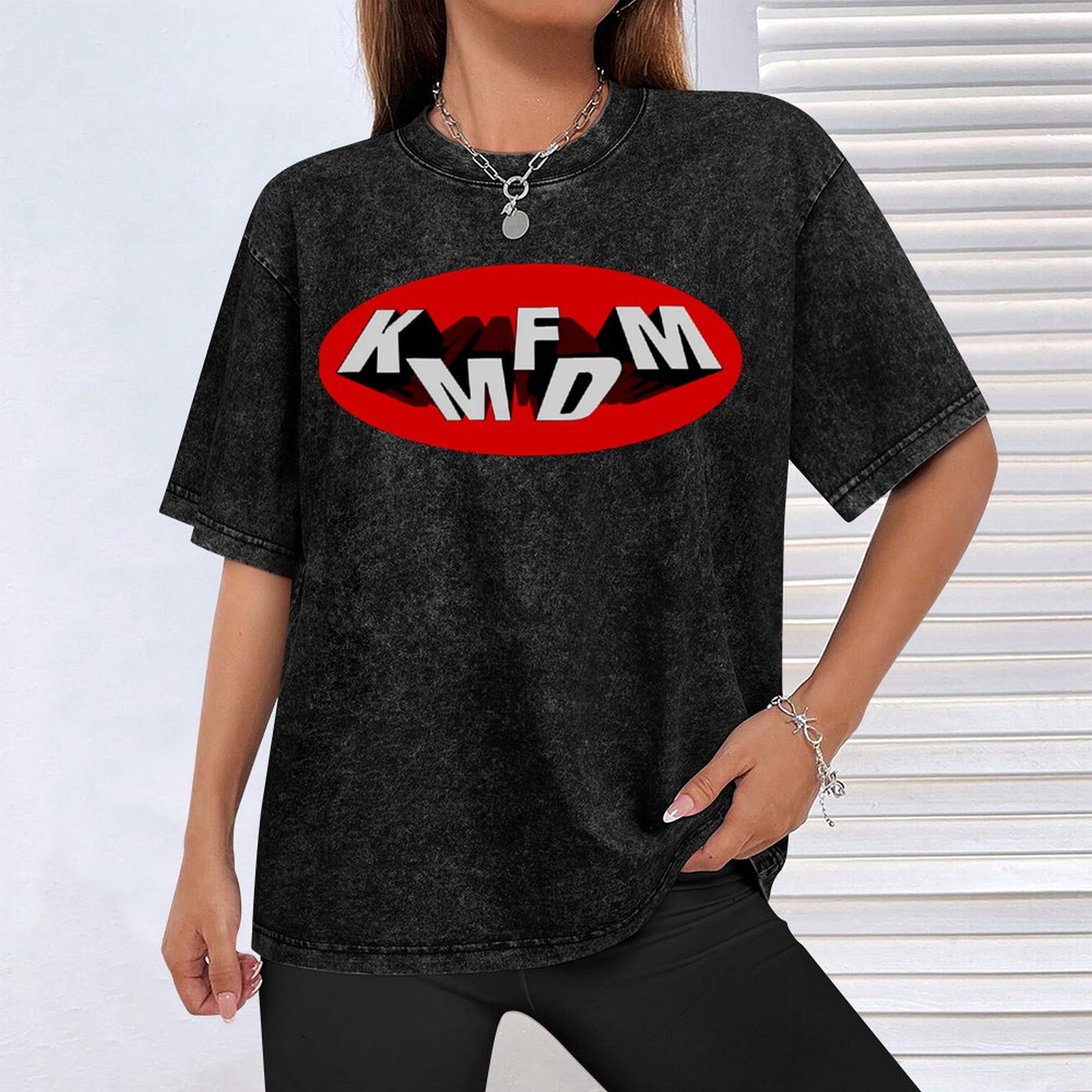 Kmfdm Rock Band Germany T-Shir - Street Fashion Germany บทวิจารณ์และราคา