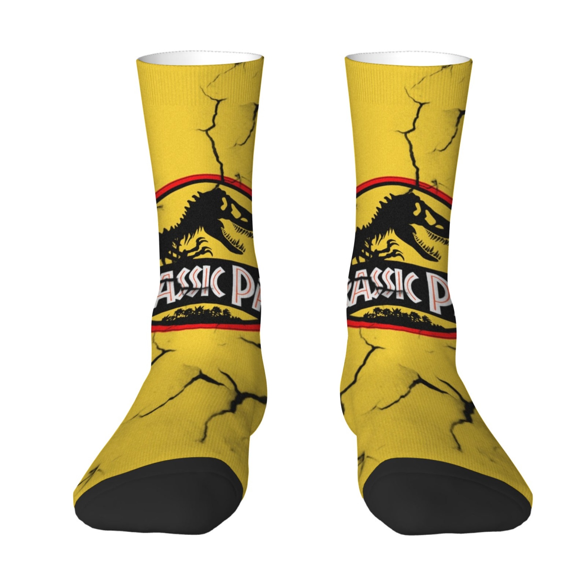 Jurassic Park Dinosaur Socks R - Street Fashion Style Youtube บทวิจารณ์และราคา