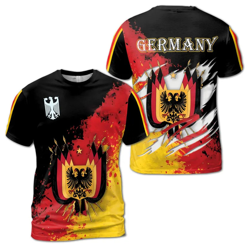 Fashion New Germany Flag Men T - Street Fashion Germany บทวิจารณ์และราคา