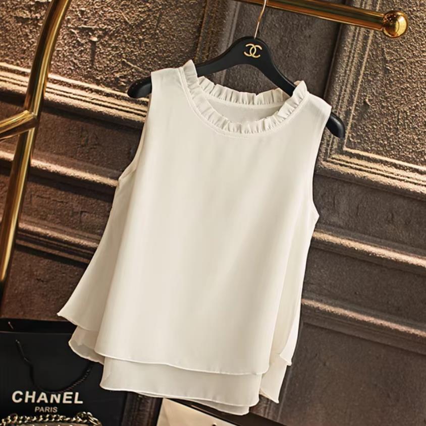 White Chiffon Blouse for Offic - Street Fashion Plus Size บทวิจารณ์และราคา