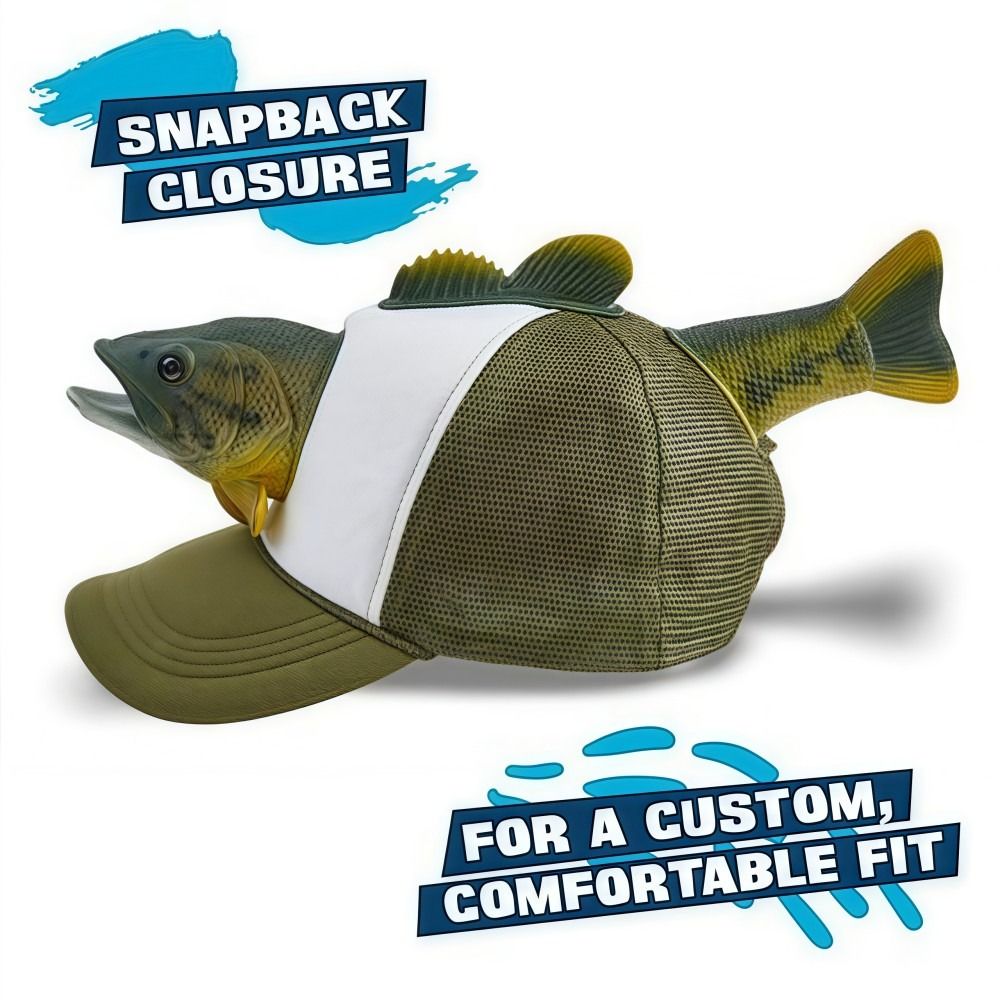 Funny 3D Fish Animal Trucker H - Baseball Cap Fitted บทวิจารณ์และราคา
