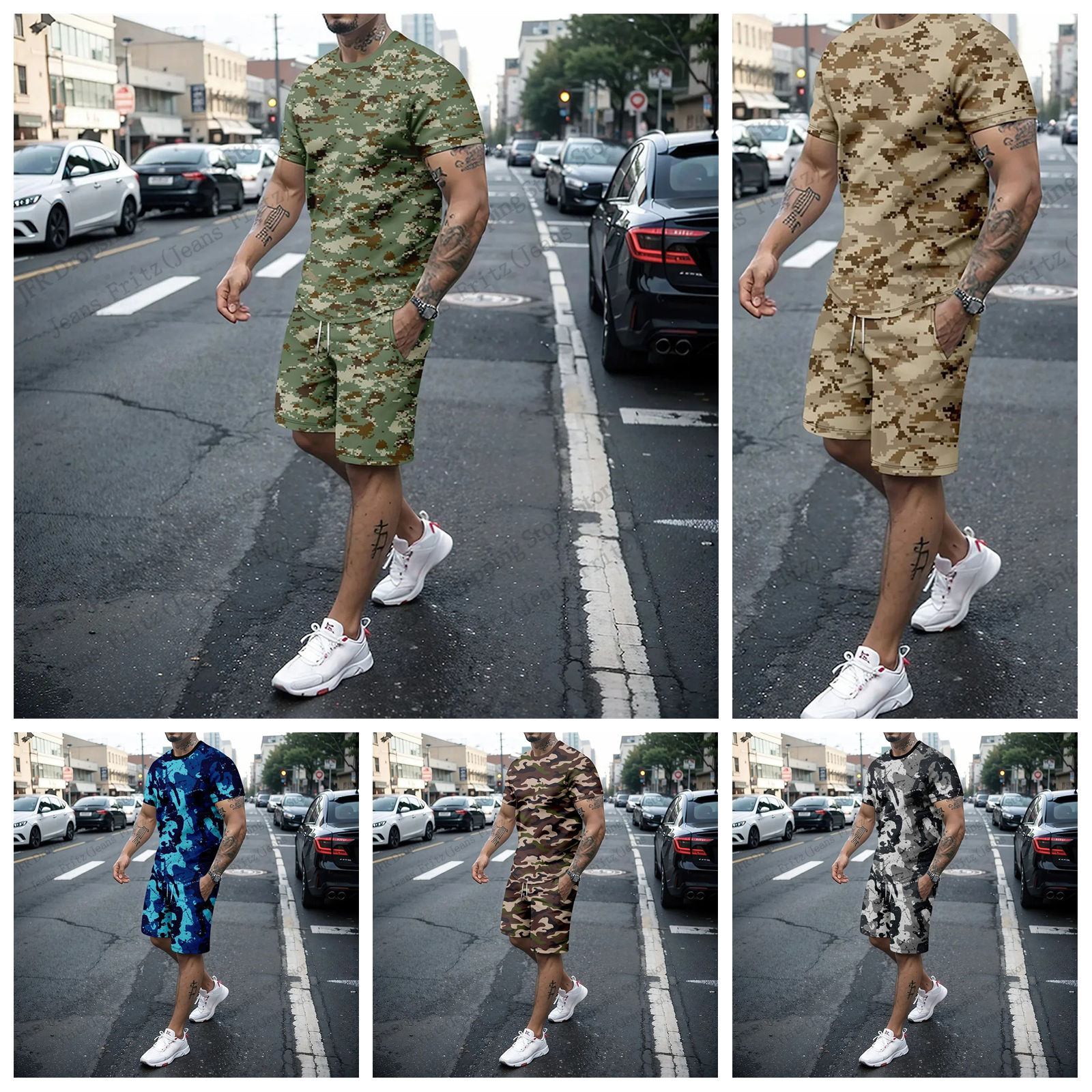 New Camo Camouflage 3d Print T - Camo Pattern Set บทวิจารณ์และราคา