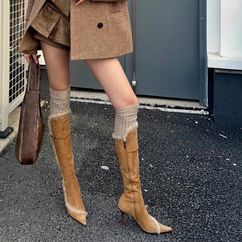 Sharp pointed fashion boots fo - Street Fashion Style Youtube บทวิจารณ์และราคา