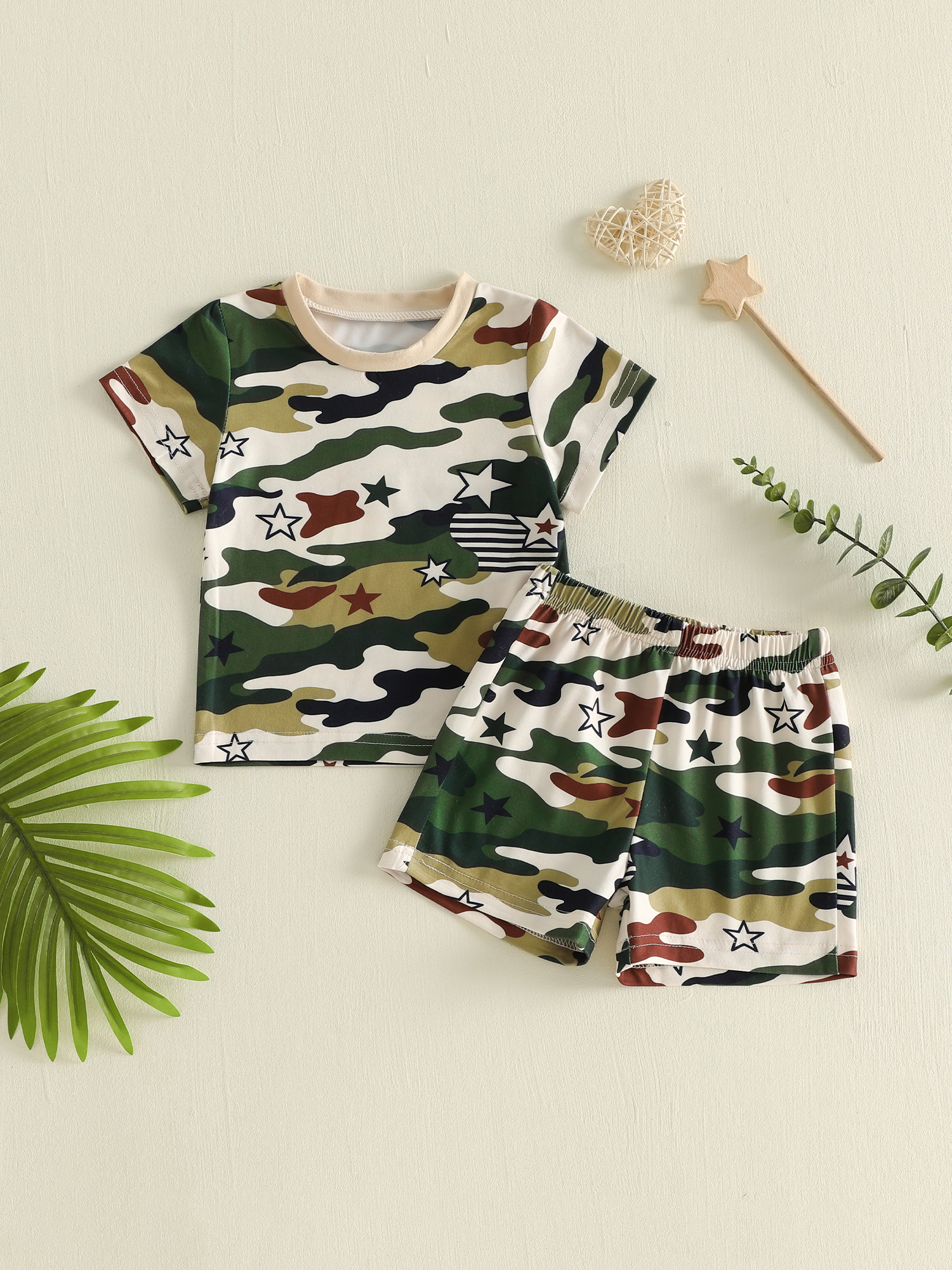 Adorable Infant Boys Stylish C - Camo Pattern Set บทวิจารณ์และราคา