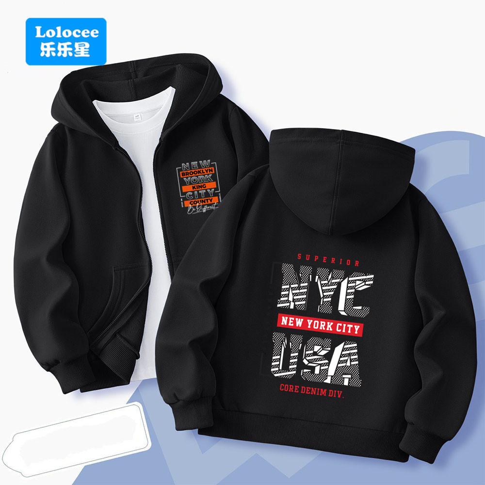 NEW YORK USA Letter Boys' Hood - Street Fashion Of New York บทวิจารณ์และราคา