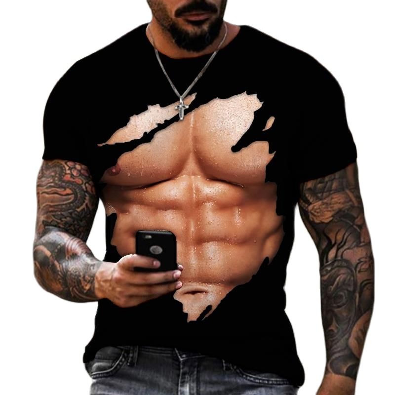 Summer Fashion Men's 3D Printe - Street Fashion Guys บทวิจารณ์และราคา