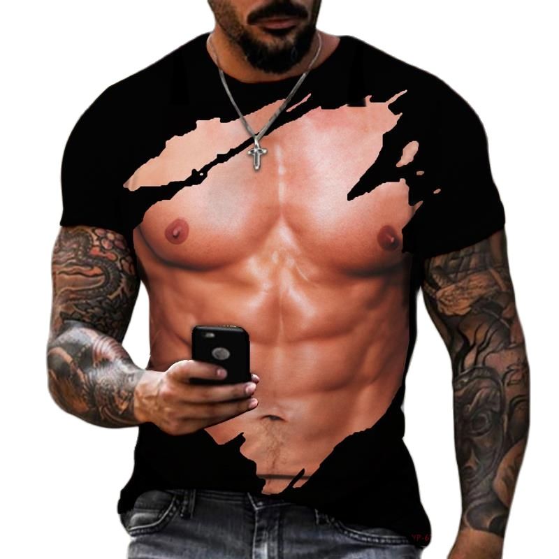 Summer Fashion Men's 3D Printe - Street Fashion Guys บทวิจารณ์และราคา