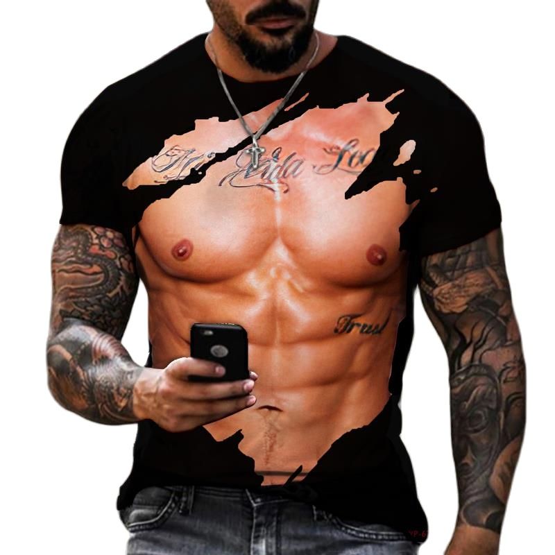 Summer Fashion Men's 3D Printe - Street Fashion Guys บทวิจารณ์และราคา