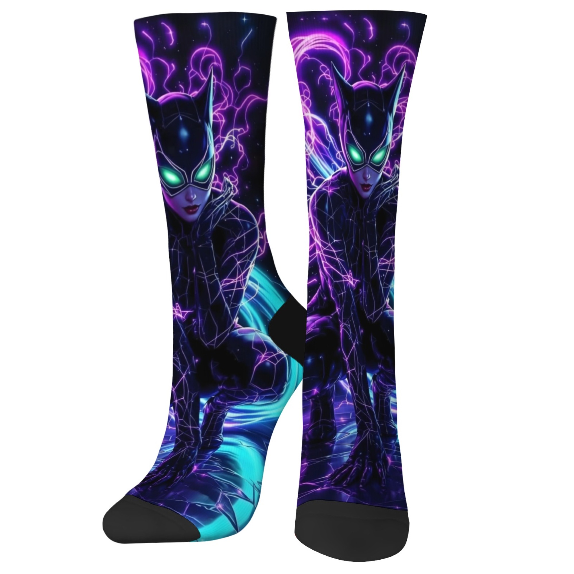 Neon Cool Cat Comic Girl Funny - Street Fashion Style Youtube บทวิจารณ์และราคา