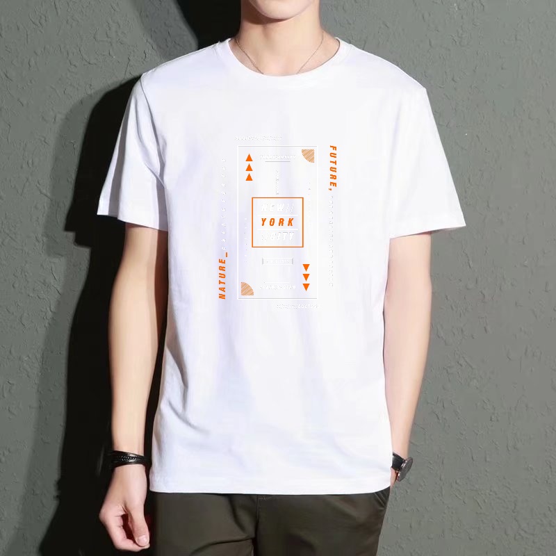 Men's Black Round-Neck Short-S - Street Fashion Of New York บทวิจารณ์และราคา