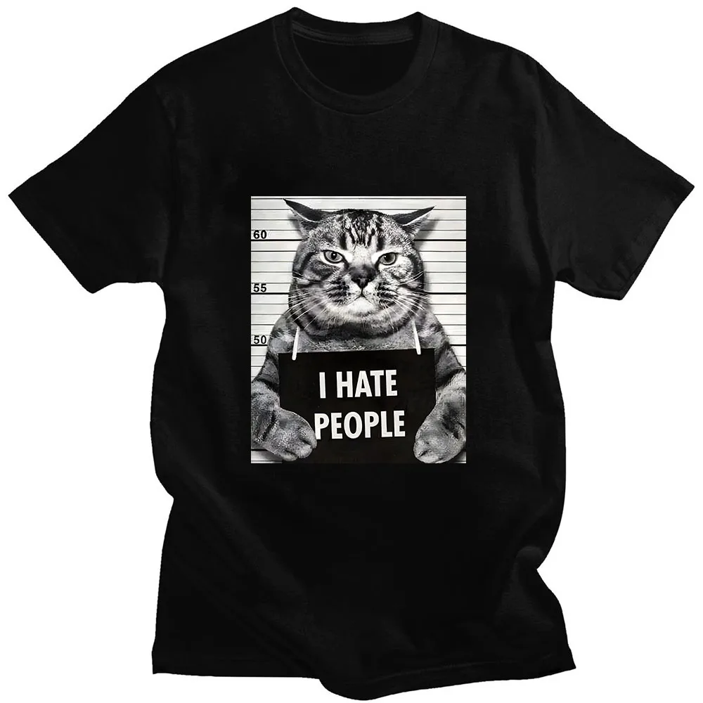 Asian sizeI Meow Print T-shirt - Street Fashion Asian บทวิจารณ์และราคา