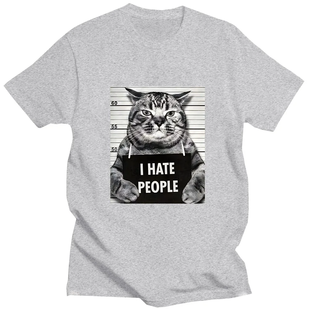 Asian sizeI Meow Print T-shirt - Street Fashion Asian บทวิจารณ์และราคา