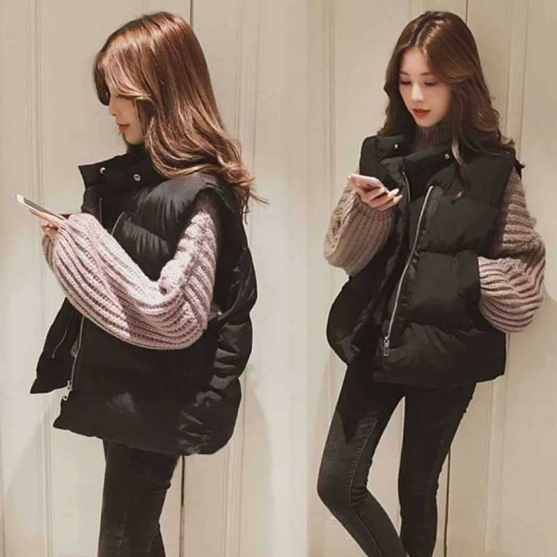Women Winter Warm Cotton Padde - Puffer Vest Padded บทวิจารณ์และราคา