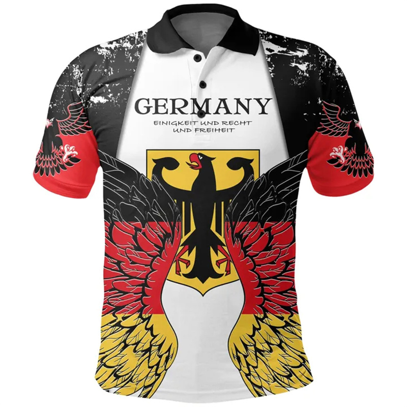 German Coat Of Arms Polo Shirt - Street Fashion Germany บทวิจารณ์และราคา