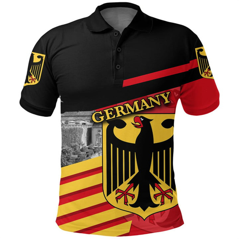 German Coat Of Arms Polo Shirt - Street Fashion Germany บทวิจารณ์และราคา