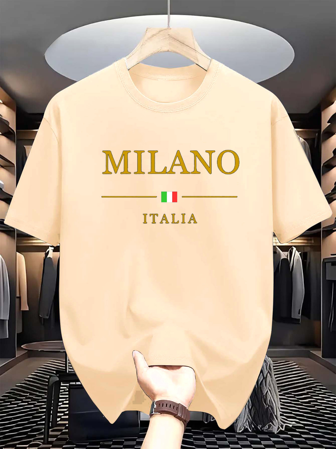 Men's summer 3d printed T-shir - Street Fashion Of Milan บทวิจารณ์และราคา