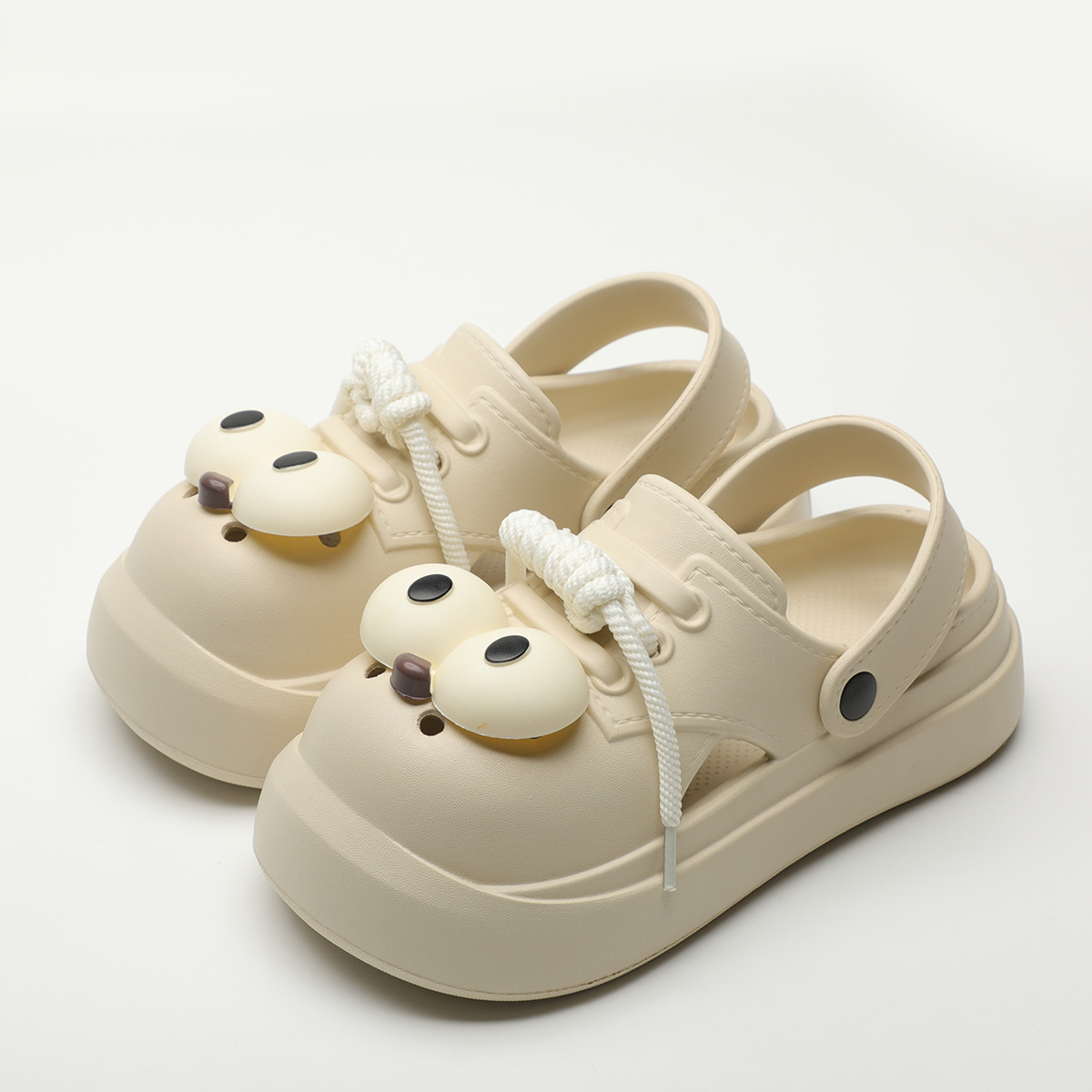 Cute DIY Big Eyes Fashion Clog - Girl Fashion Street บทวิจารณ์และราคา