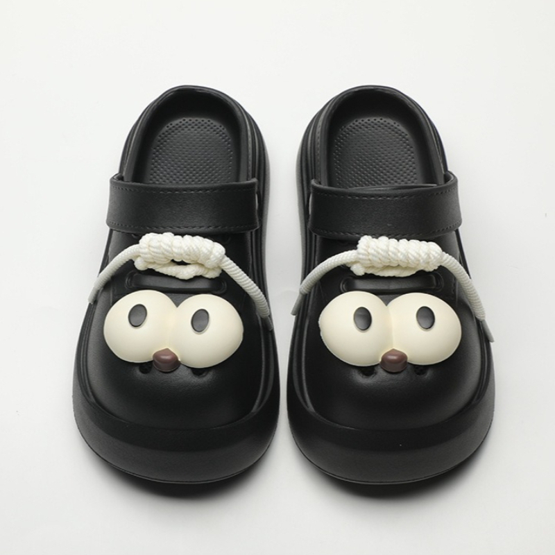 Cute DIY Big Eyes Fashion Clog - Girl Fashion Street บทวิจารณ์และราคา