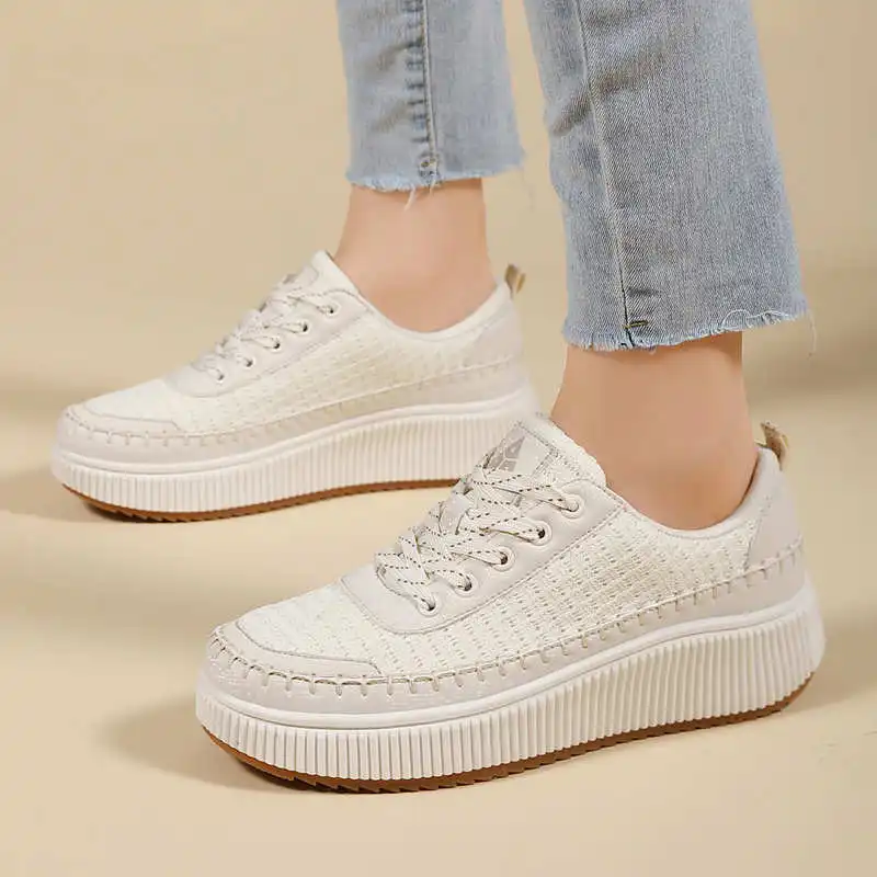 Brown Shoes Woman Flats Autumn - Street Fashion Asian บทวิจารณ์และราคา
