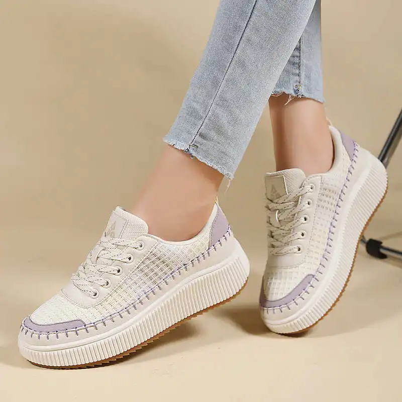 Brown Shoes Woman Flats Autumn - Street Fashion Asian บทวิจารณ์และราคา