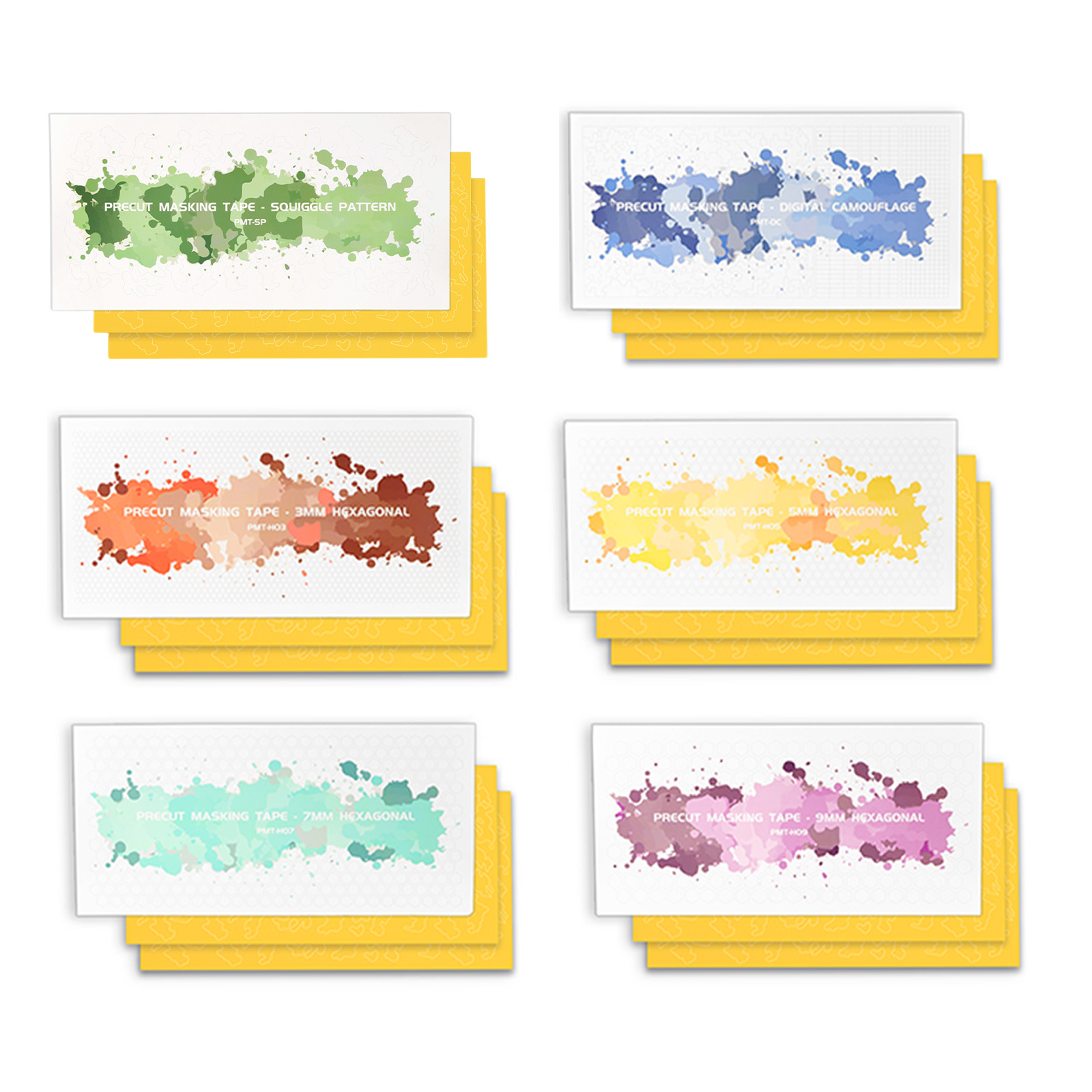 DSPIAE Precut Masking Tape PMT - Camo Pattern Set บทวิจารณ์และราคา